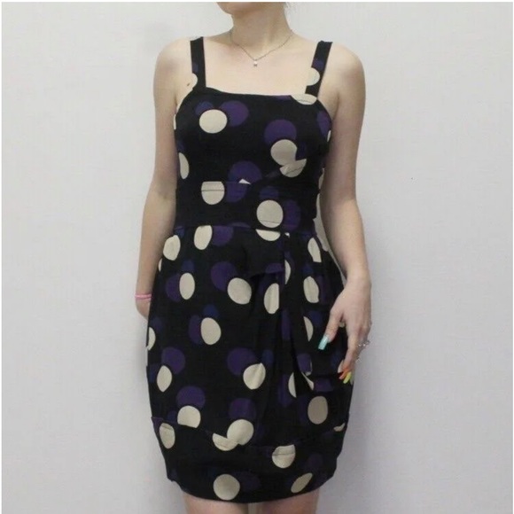 Marc by Marc Jacobs Black Polka Dots Silk Dress. Size 4 - Excellent condition! - Picture 1 of 12